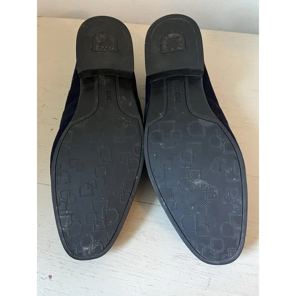 ETACY ADAMS Men's Quillan Size 8 Loafers Slip On Blue Leather Shoes 25525-415